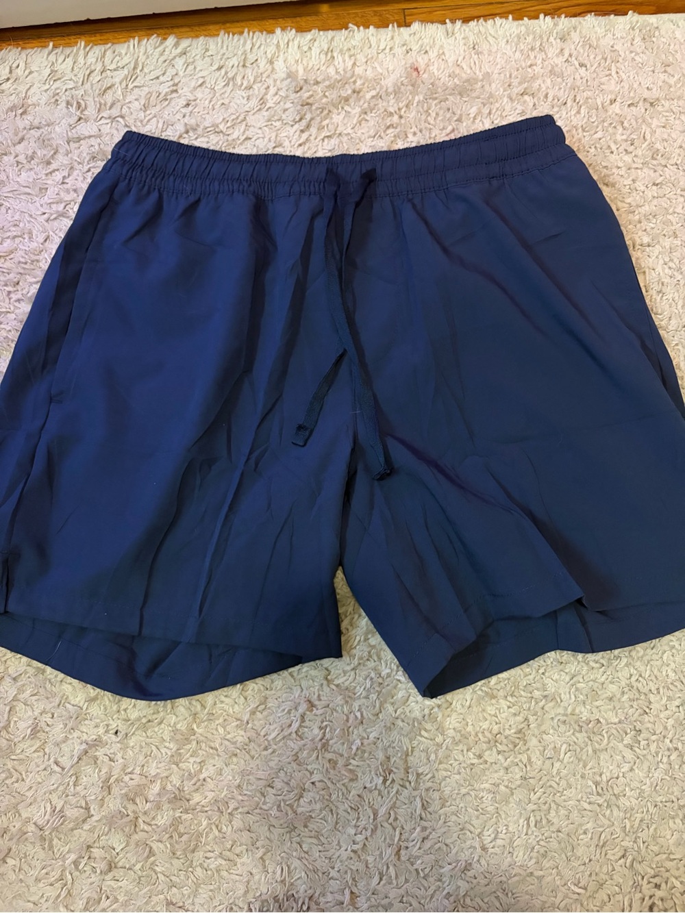 Men's Navy Bathing Suit Shorts